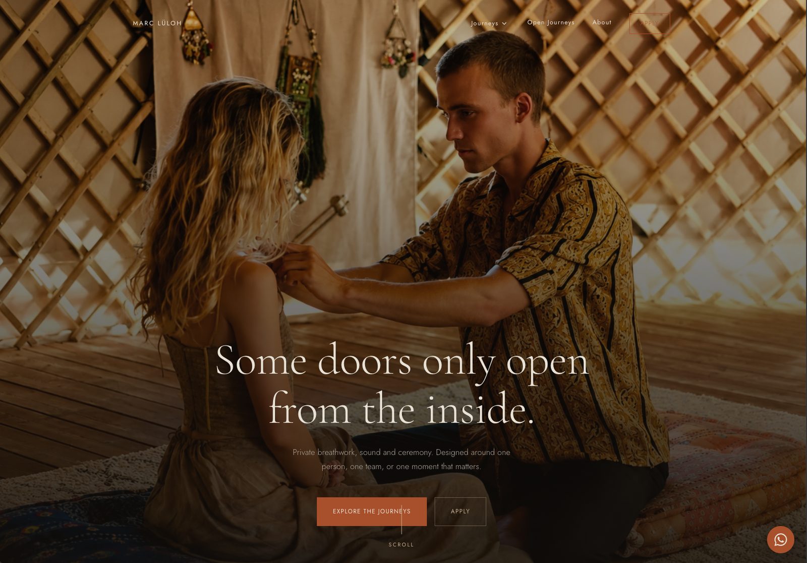 Web de Marc Lüloh, journeys de breathwork y ceremonia en Ibiza
